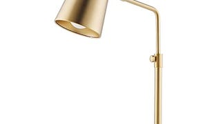 VONLUCE Table Lamp with LED Bulb, Vintage Gold Desk Lamp...