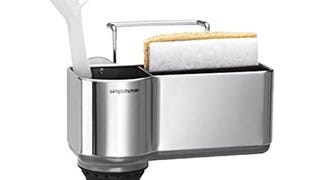 simplehuman Sink Caddy Sponge Holder, Brushed Stainless...