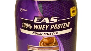 EAS 100% Pure Whey Protein Powder, Chocolate, 5lb Tub, 30...