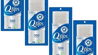 Q-Tips Swabs Cotton, 500 Count (Pack of 4)