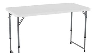 Lifetime Fold-in-Half Adjustable Folding Table, 4