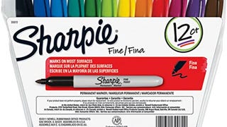 SHARPIE Fine Point Permanent Marker,Assorted Classic,12-...