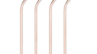 Viski Copper Metal Straws, 8 Inch Copper Straws Reusable...