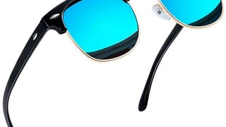 Joopin Semi Rimless Polarized Sunglasses Trendy UV400 Half...