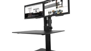 Victor High Rise Collection Dual Monitor Sit-Stand Standing...