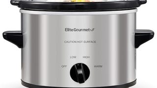 Elite Gourmet MST-250XS Electric Slow Cooker Ceramic Pot,...