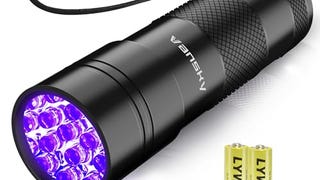 Black Light UV Light Flashlight: Vansky 395nm 12 LED Ultraviolet...