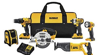 DEWALT 20V MAX Combo Kit, Power Tool Combo Kit, Compact...