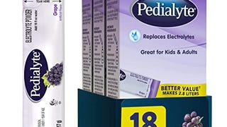 Pedialyte Electrolyte Powder Packets, Grape, Hydration...
