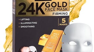 Azure Cosmetics 24K Gold Firming Face Mask- Anti Aging,...