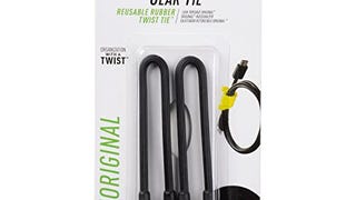 Nite Ize GT6-2PK-01 Original Gear Rubber Twist Tie, 2 Count...