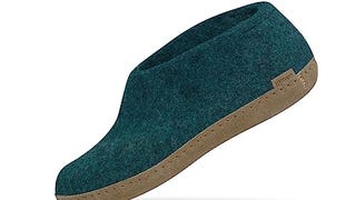 Glerups Wool Closed Heel Unisex Slipp Petrol - EU 36 - Women'...