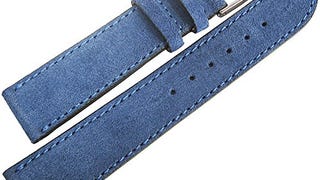 Fluco 20mm Royal Blue Suede Leather Watch Strap