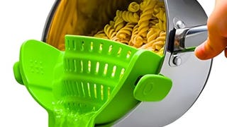 Kitchen Gizmo Snap N' Strain Clip On Strainer for Pots...