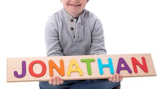 Fat Brain Toys Wooden Personalized Name Puzzles for Toddlers...