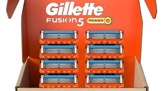 Gillette Fusion5 Power Razor Blade Refills, 8 Count, Lubrastrip...