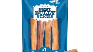 Best Bully Sticks Natural Jumbo Bully Sticks for Large...