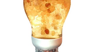 Himalayan Glow Himalayan Salt Light Bulb, Warm Amber Glow,...