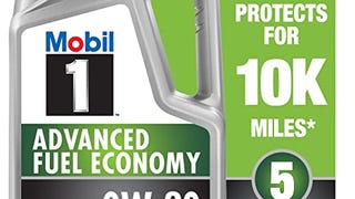 Mobil 1 Advanced Fuel Economy Full Synthetic Motor Oil...