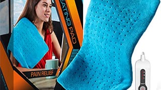 MIGHTY BLISS Electric Heating Pad for Back Pain, Cramps,...