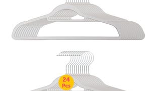 Hangorize USA-Made Heavy Duty Plastic Hangers, White - Pack...