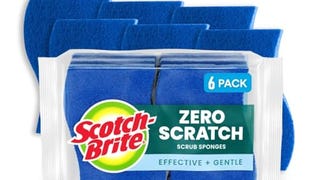 Scotch-Brite Zero Scratch Scrub Sponges, 6 Kitchen Sponges...