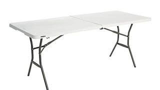 Lifetime 25011 Fold in Half Commercial Table, 6 Feet, White...