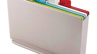 Joseph Joseph Index Plastic Cutting Board Set with Storage...