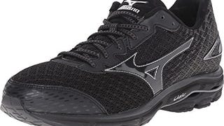 Mizuno Men's Wave Rider 19 Running Shoe, Black/Dark Shadow,...