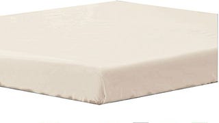 Fitted Sheet Twin Beige - Deep Pocket Brushed Microfiber...