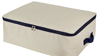 Lifewit Cotton Canvas Storage Bags Foldable Underbed Storage...