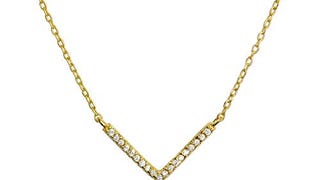 Gold Necklaces for Women - Celebrity Endorsed Chevron Necklace...