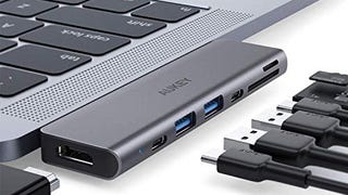 AUKEY USB C Hub MacBook Pro with 4K HDMI, Thunderbolt 3,...