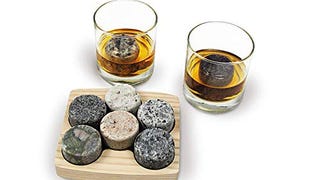 Sea Stones- 9-Piece Set - Full Sized Upcycled Granite Whiskey...