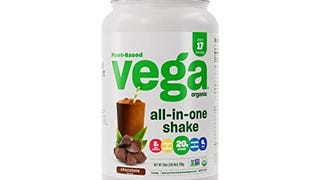 Vega Organic All-in-One Vegan Protein Powder, Chocolate...