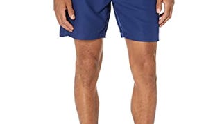 Amazon Essentials Men's 7" Quick-Dry Swim Trunk, Navy,...