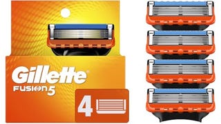 Gillette Fusion5 Mens Razor Blade Refills, 4 Count, Lubrastrip...