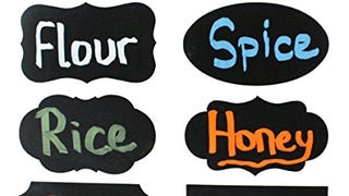 Attmu 48 Labels Chalkboard Labels, Chalkboard Stickers,...