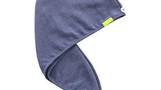 Aquis Original Microfiber Hair Turban, Dark Grey