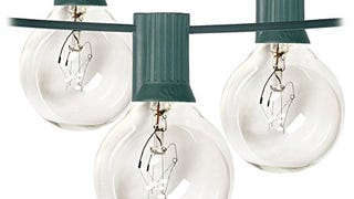 G40 Globe String Lights with 27 Clear Bulbs by Kohree - UL...