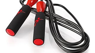 Fitness Factor Jump Rope With Adjustable Length, Tangle-...