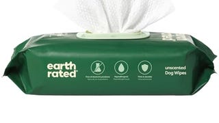 Earth Rated Textured Pet Wipes for Dogs & Cats, Cleaning...