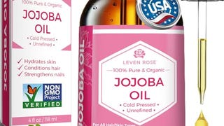 Leven Rose Jojoba Oil Organic, Pure Cold Pressed Natural...