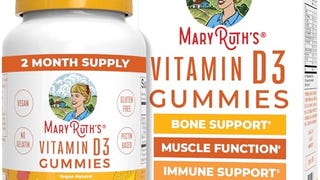 MaryRuth Organics Vitamin D3 Gummies, 2 Month Supply, Adults...