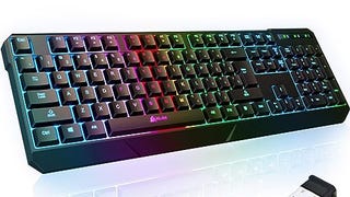 KLIM Chroma Wireless Gaming Keyboard RGB - Backlit Wireless...