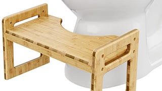 Squatty Potty Tao Bamboo Adjustable Toilet Stool, 7" & 9"...