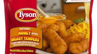 Tyson Fully Cooked Honey Battered Chicken Breast Tenders,...