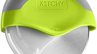 Kitchy Pizza Cutter Wheel with Protective Blade Cover, Ergonomic...