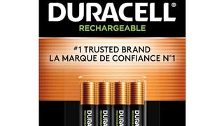 Duracell Rechargeable AAA Batteries, 4 Count Pack, Triple...