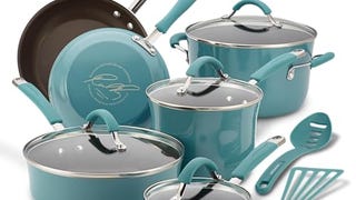 Rachael Ray Cucina Nonstick Cookware Pots and Pans Set,...